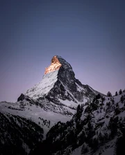 The Matterhorn at dusk